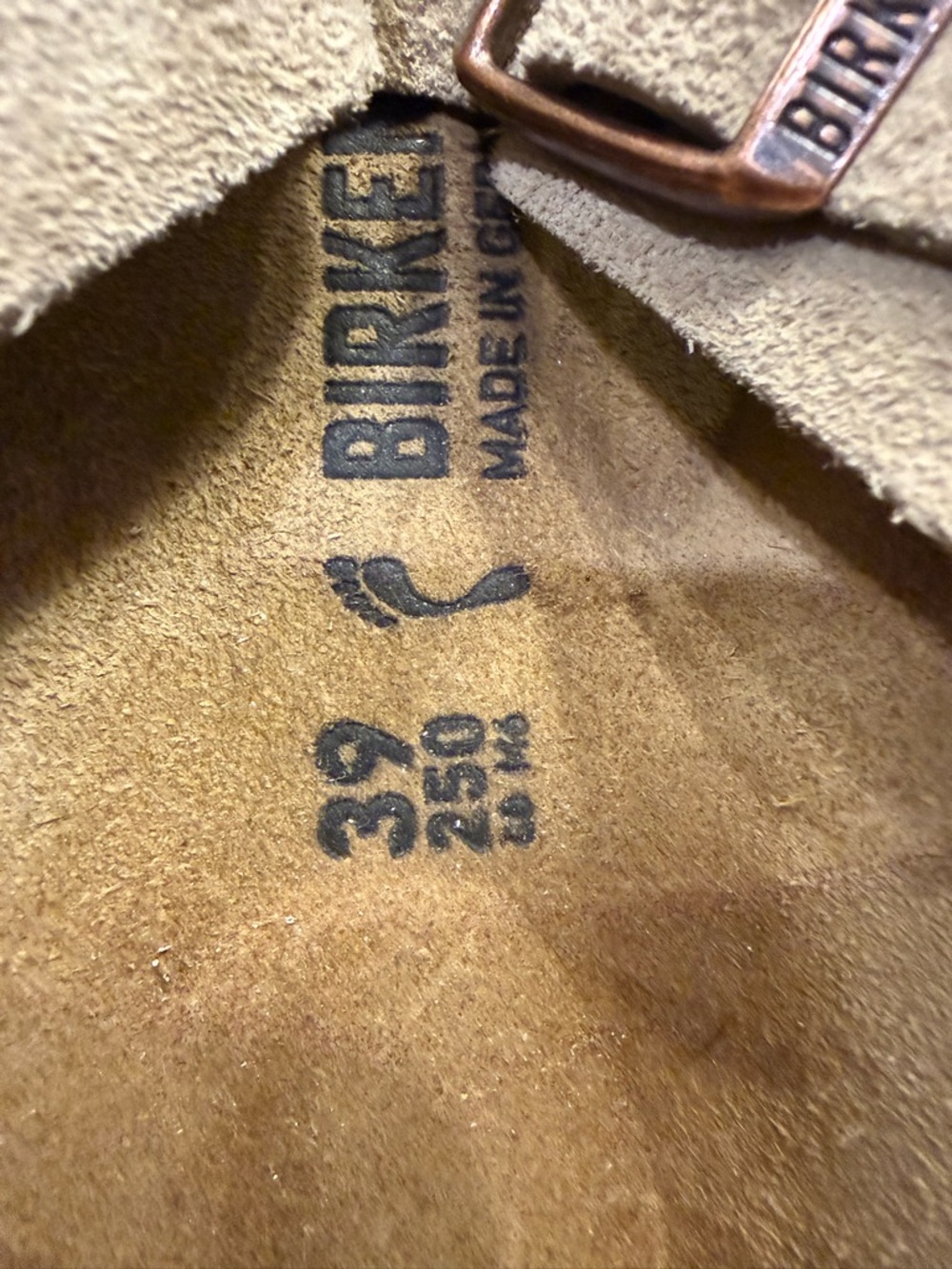 Birkenstock Suede Sandals - mink suede narrow - Picture 3 of 5